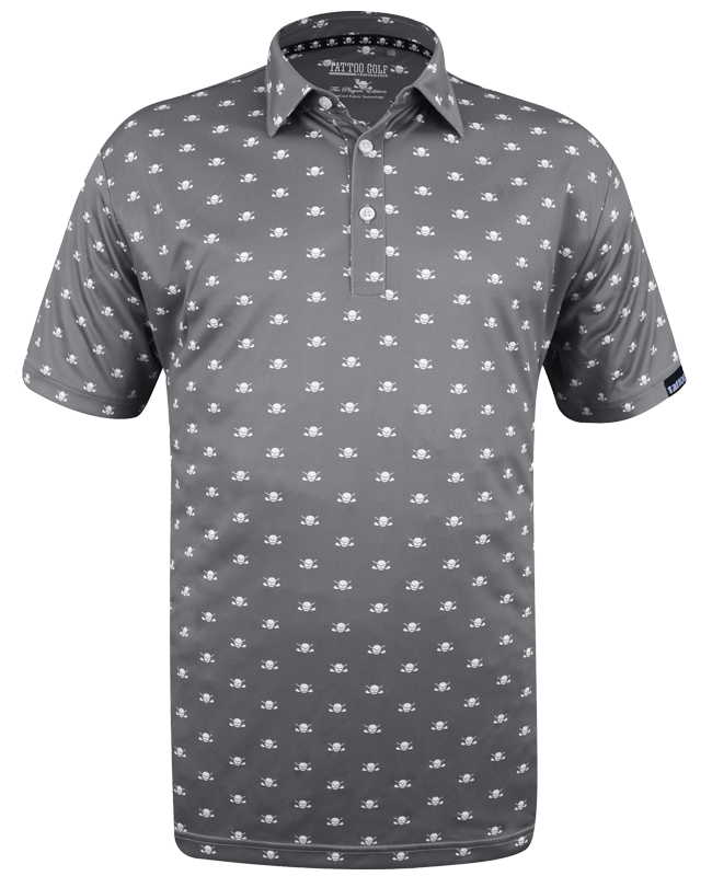 Micro Skull ProCool Men’s Golf Shirt (4 Colours available) | Tattoo Golf