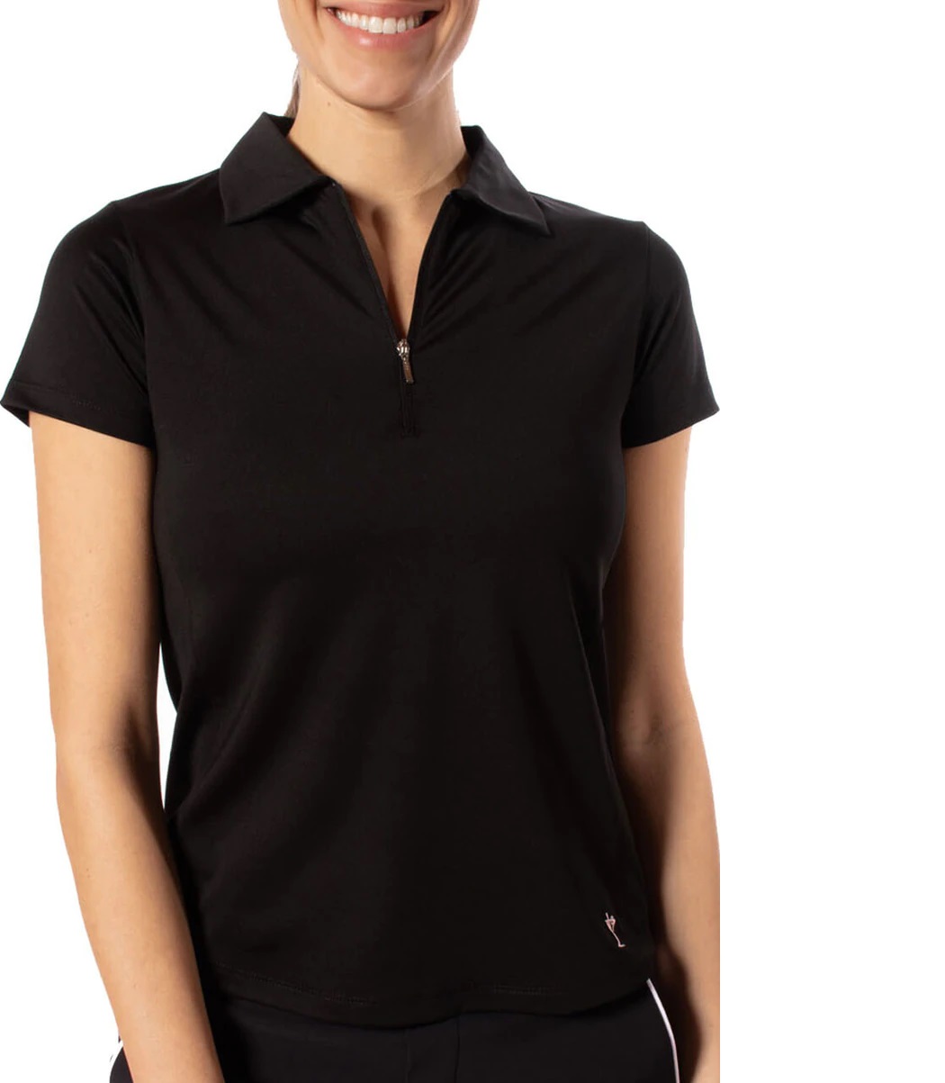 SHORT SLEEVE POLO BLACK